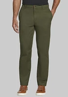 Men's Jos. A. Bank Comfort Stretch Tailored Fit Chinos at Bank, Dark Olive/Green, - Pants