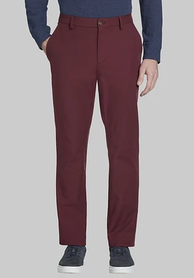 Men's Traveler Performance Tailored Fit Chinos at Jos. A. Bank, Burgundy/Wine, - Pants