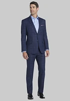 Men's Jos. A. Bank Tailored Fit Windowpane Plaid Suit at Bank, Blue/Navy,