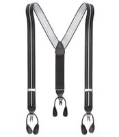 Men's Stretch Convertible Suspender, Black, One Size