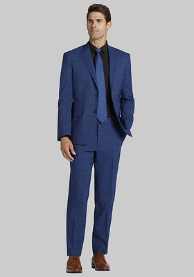 Men's Jos. A. Bank Tailored Fit Plaid Suit at Bank, Washed Blue,