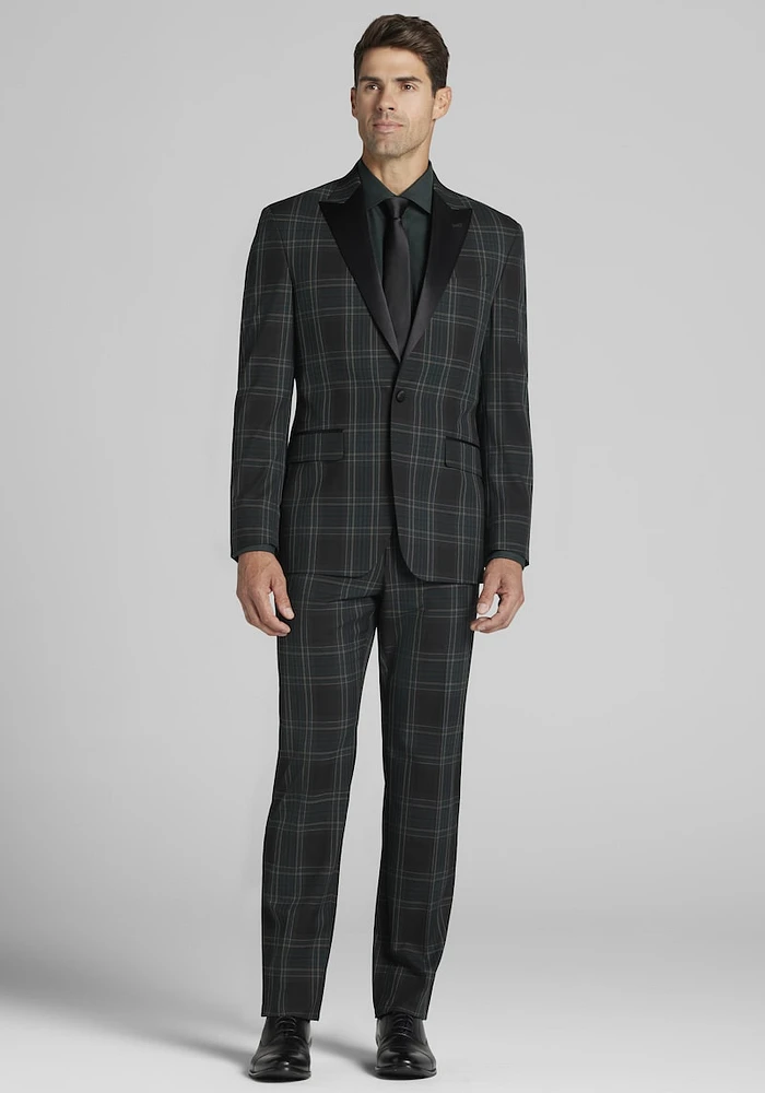 Men's Jos. A. Bank Tailored Fit Tuxedo Separates Plaid Jacket at Bank, Green,