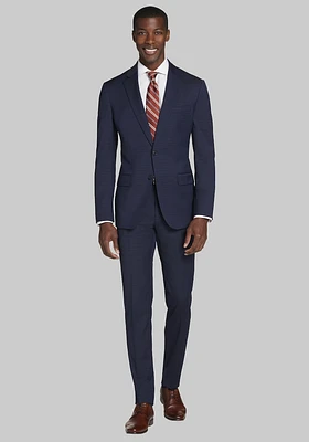 Men's Jos. A. Bank Slim Fit Small Grid Suit at Bank, Blue/Navy,