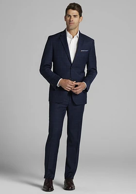 Men's Jos. A. Bank Tailored Fit Windowpane Suit at Bank, Blue/Navy, Regular