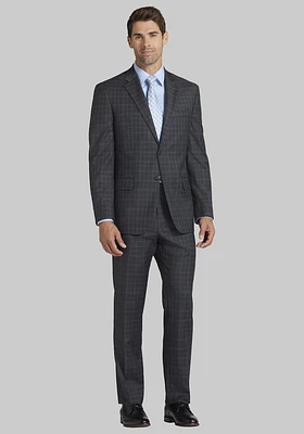 Men's Jos. A. Bank Tailored Fit Windowpane Suit at Bank, Light Grey,