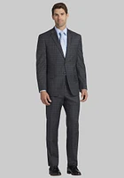 Men's Jos. A. Bank Tailored Fit Windowpane Suit at Bank, Light Grey,