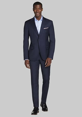 Men's Reserve Collection Tailored Fit Stripe Suit, Navy, 46 Regular