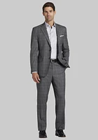 Men's Big & Tall Reserve Collection Tailored Fit Plaid Suit at Jos. A. Bank, Grey, Size 48 Regular