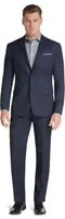 Men's Travel Tech Collection Slim Fit Micro Stripe Suit