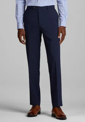 Men's 1905 Navy Collection Slim Fit Flat Front Suit Separates Pants, Bright Navy, 33x32