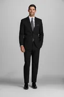 Men's Tailored Fit Suit Separates Solid Jacket , Black, 58 Regular