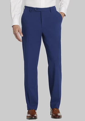 JoS. A. Bank Men's Traditional Fit Suit Pants, Bright Blue, 42x30 - Suit Separates