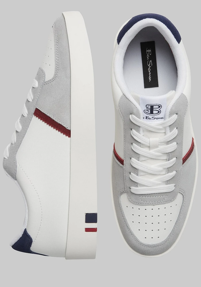 Men's Ben Sherman Richmond Sneakers at Jos. A. Bank, Cream/White, D Width - Shoes