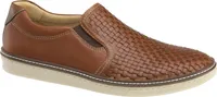 Johnston & Murphy Men's McGuffey Woven Slip-On Loafers, Tan, 12 D Width