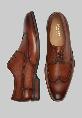 Moretti Men's Beasley Wingtip Oxfords at Jos. A. Bank, Cognac/Tan, D Width - Shoes