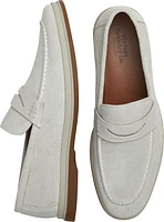 Vintage Foundry Men's Menahan Penny Loafers, White, 10 D Width