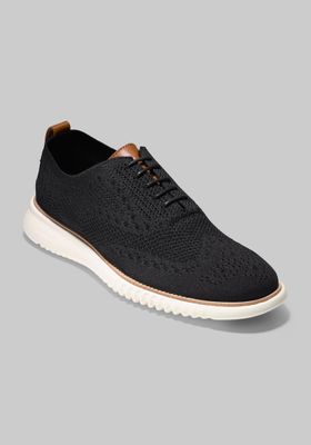 Cole Haan Men's 2.Zerogrand Stitchlite Oxford Sneakers, Black/White, 11.5 D Width
