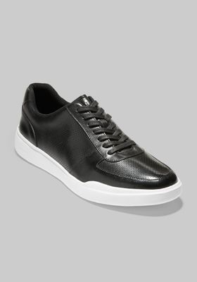 Cole Haan Men's Grand Crosscourt Leather Sneakers, Black, 8 D Width