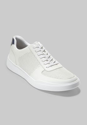 Cole Haan Men's Grand Crosscourt Leather Sneakers, White, 10.5 D Width