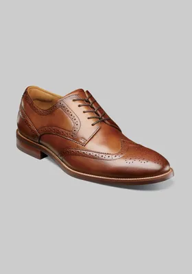 Florsheim Men's Rucci Wingtip Oxfords, Tan, 7.5 Wide