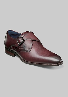 Stacy Adams Men's Karcher Plain Toe Monk Straps at Jos. A. Bank, Burgundy, Size 12 Wide - Shoes