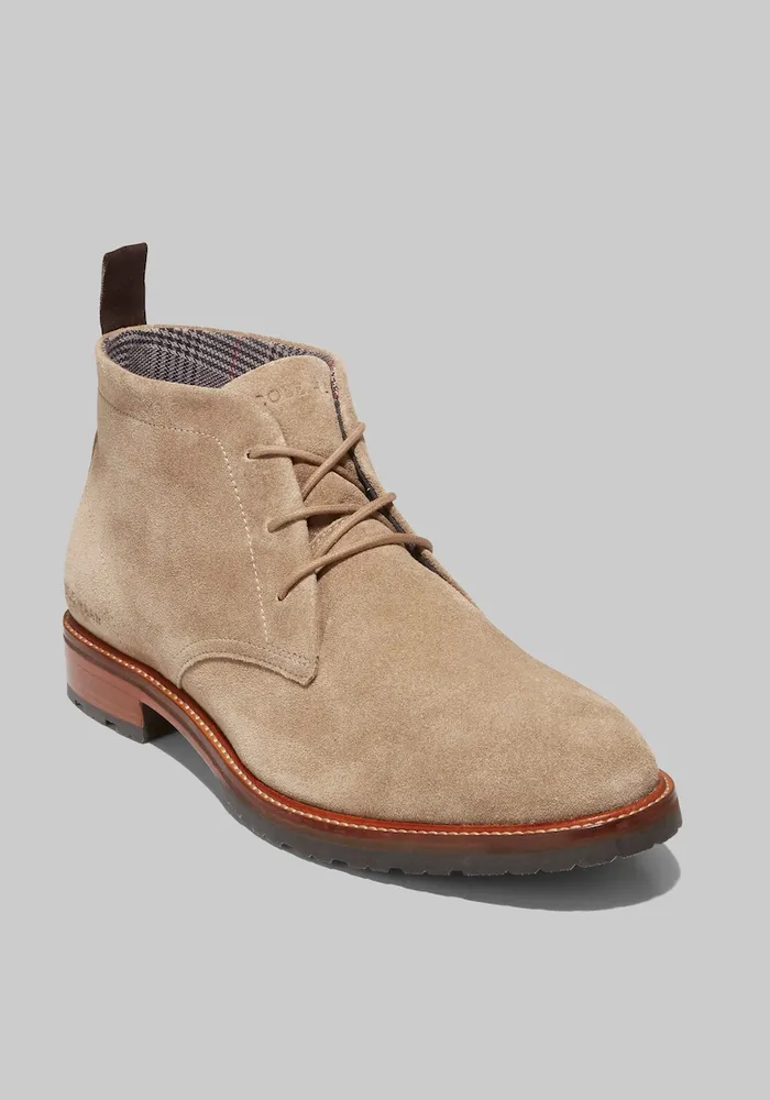 taupe chukka boots