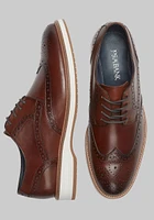 Men's Jos. A. Bank Hybrid Wingtip Shoes at Bank, Brown, D Width