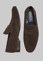 Men's Jos. A. Bank Deconstructed Suede Penny Loafers at Bank, D Width - Shoes