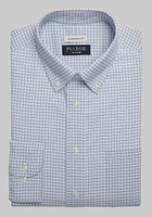 Men's Big & Tall Traveler Collection Traditional Fit Button-Down Collar Check Dress Shirt at Jos. A. Bank, Blue