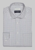 Men's Traveler Collection Tailored Fit Spread Collar Check Dress Shirt at Jos. A. Bank, Blue/Cream/White, X