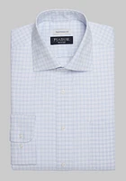 Men's Big & Tall Traveler Collection Traditional Fit Spread Collar Plaid Dress Shirt at Jos. A. Bank, Blue, X