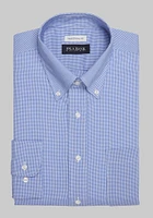 Men's Big & Tall Jos. A. Bank Traditional Fit Button-Down Collar Mini Check Dress Shirt at Bank, Blue, X