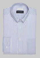 Men's Jos. A. Bank Tailored Fit Button-Down Collar Bengal Stripe Dress Shirt at Bank, Blue, X