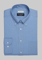 Men's Traveler Collection Tailored Fit Button-Down Collar Dress Shirt at Jos. A. Bank, Bright Blue, X