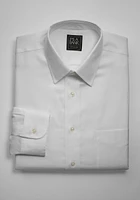 Men's Traveler Collection Tailored Fit Point Collar Dress Shirt at Jos. A. Bank, Cream/White, X