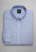 Men's Traveler Collection Traditional Fit Button-Down Collar Thin Stripe Dress Shirt at Jos. A. Bank, Blue/Navy, X