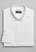 Men's Traveler Collection Slim Fit Button-Down Collar Solid Dress Shirt at Jos. A. Bank, Cream/White, X