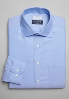 Men's Big & Tall Reserve Collection Tailored Fit Spread Collar Textured Dress Shirt at Jos. A. Bank, Blue, X