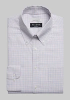 Men's Traveler Collection Traditional Fit Button-down Collar Grid Dress Shirt at Jos. A. Bank, Coral/Multi, X