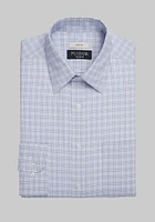 Men's Traveler Collection Slim Fit Point Collar Grid Dress Shirt at Jos. A. Bank, Blue, X