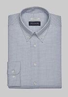 Men's Jos. A. Bank Tailored Fit Check Dress Shirt at Bank, Blue, X