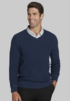 Men's Jos. A. Bank Diagonal Twill V-Neck Sweater at Bank,