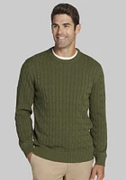 Men's Jos. A. Bank Cable Knit Crew Neck Sweater at Bank,