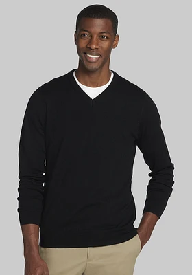 Men's Big & Tall Jos. A Bank Merino Wool V-Neck Sweater at A. Bank,