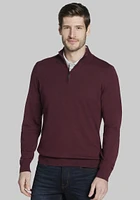 Men's Jos. A Bank Merino Wool Quarter Zip Sweater at A. Bank,