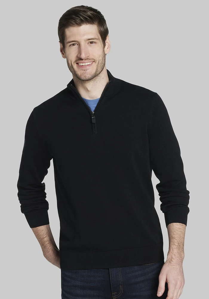 Men's Jos. A Bank Pima Cotton Quarter Zip Sweater at A. Bank,