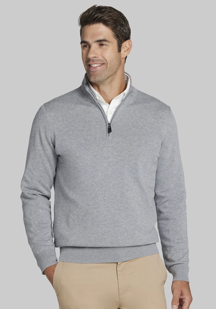 Men's Jos. A Bank Pima Cotton Quarter Zip Sweater at A. Bank,