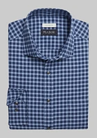 Men's Big & Tall Jos. A Bank Lux Flannel Long Sleeve Casual Shirt at Jos. A. Bank, Blue/Navy, Size XX Large