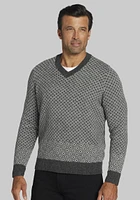 Men's Jos. A. Bank Diamond Jacquard V-Neck Sweater at Bank,