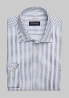 Men's Jos. A. Bank Comfort Stretch Traditional Fit Long Sleeve Casual Shirt at Bank, White/Blue,